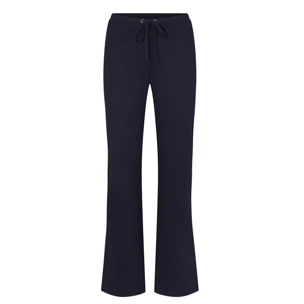 Skims Drapey French Terry Straight Leg Pant Navy BT-PNT-11776W XS